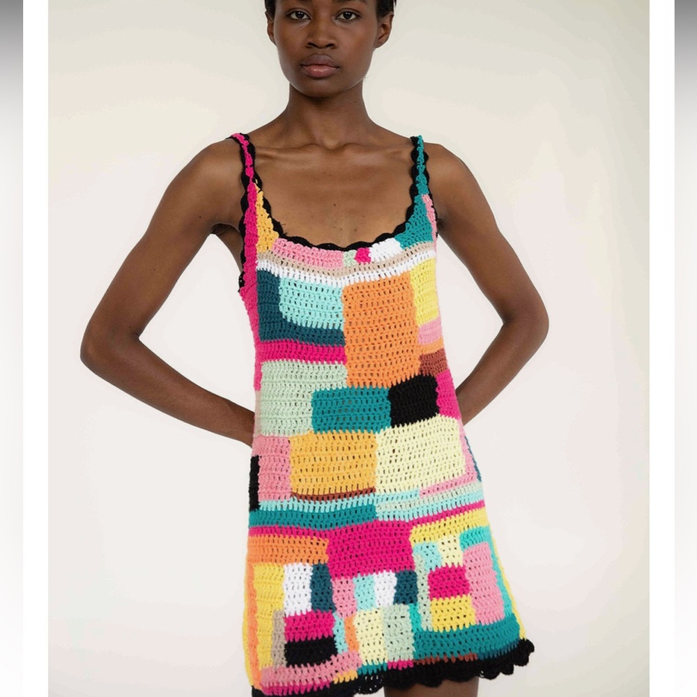 TACH x Meryl Crochet Mini Dress